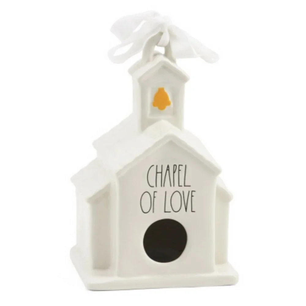 New Rae Dunn Birdhouse Chapel Of Love Wedding